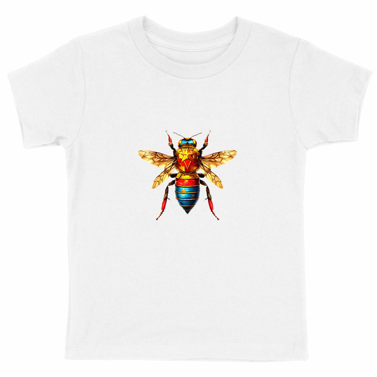 Wonder Woman Bee Logo T-shirt Enfant à Col Rond