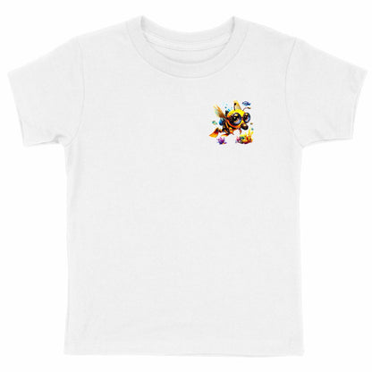 Diving Bee Logo T-shirt Enfant à Col Rond