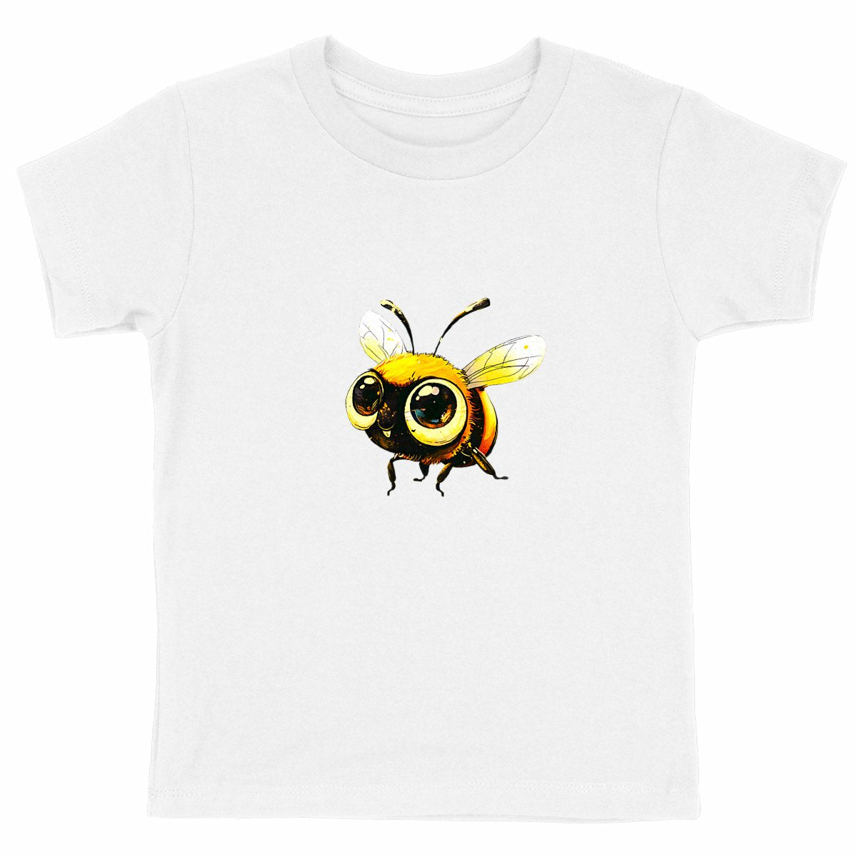 Cute Bee 3 Front T-shirt Enfant à Col Rond