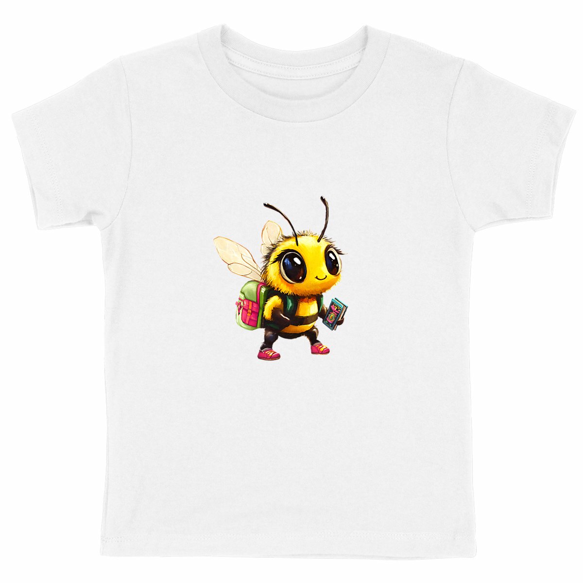 School Bee 1 Front T-shirt Enfant à Col Rond