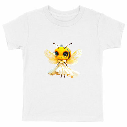 Dressed Up Bee 1 Front T-shirt Enfant à Col Rond