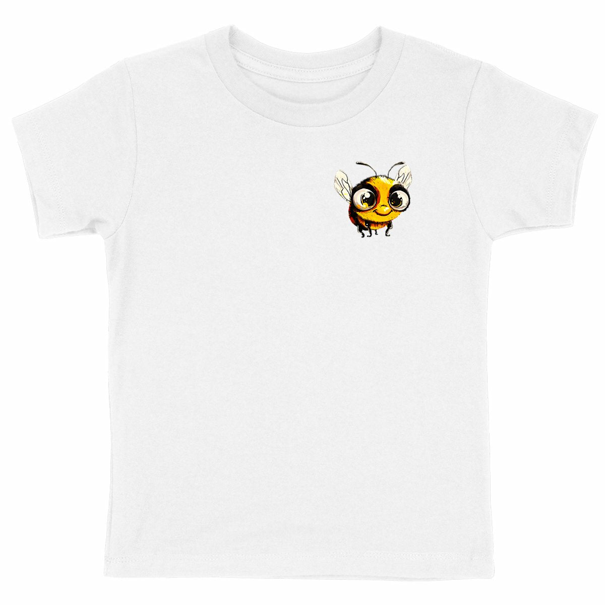 Cute Bee 2 Logo T-shirt Enfant à Col Rond