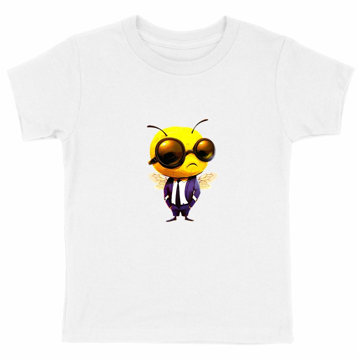 Dressed Up Bee 2 Front T-shirt Enfant à Col Rond