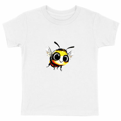 Cute Bee 1 Front T-shirt Enfant à Col Rond