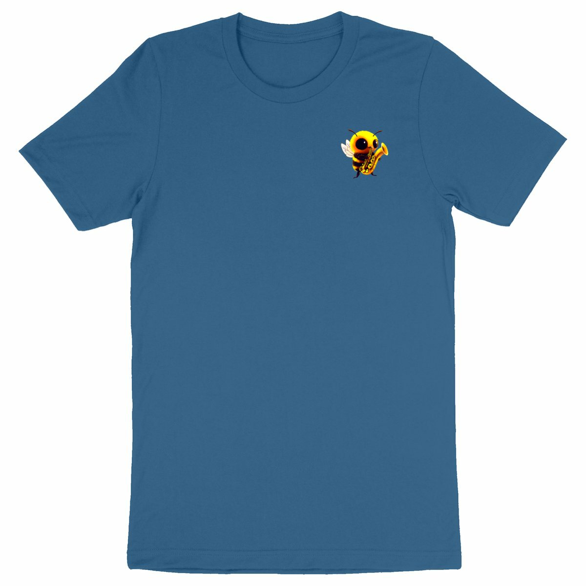 Saxophone Bee 1 Logo T-shirt Homme à Col Rond