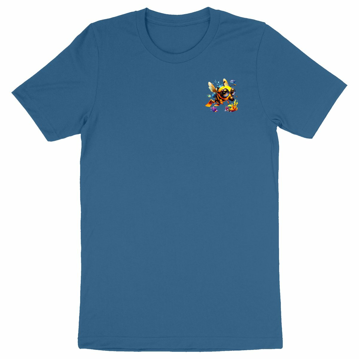 Diving Bee 1 Logo T-shirt Homme à Col Rond