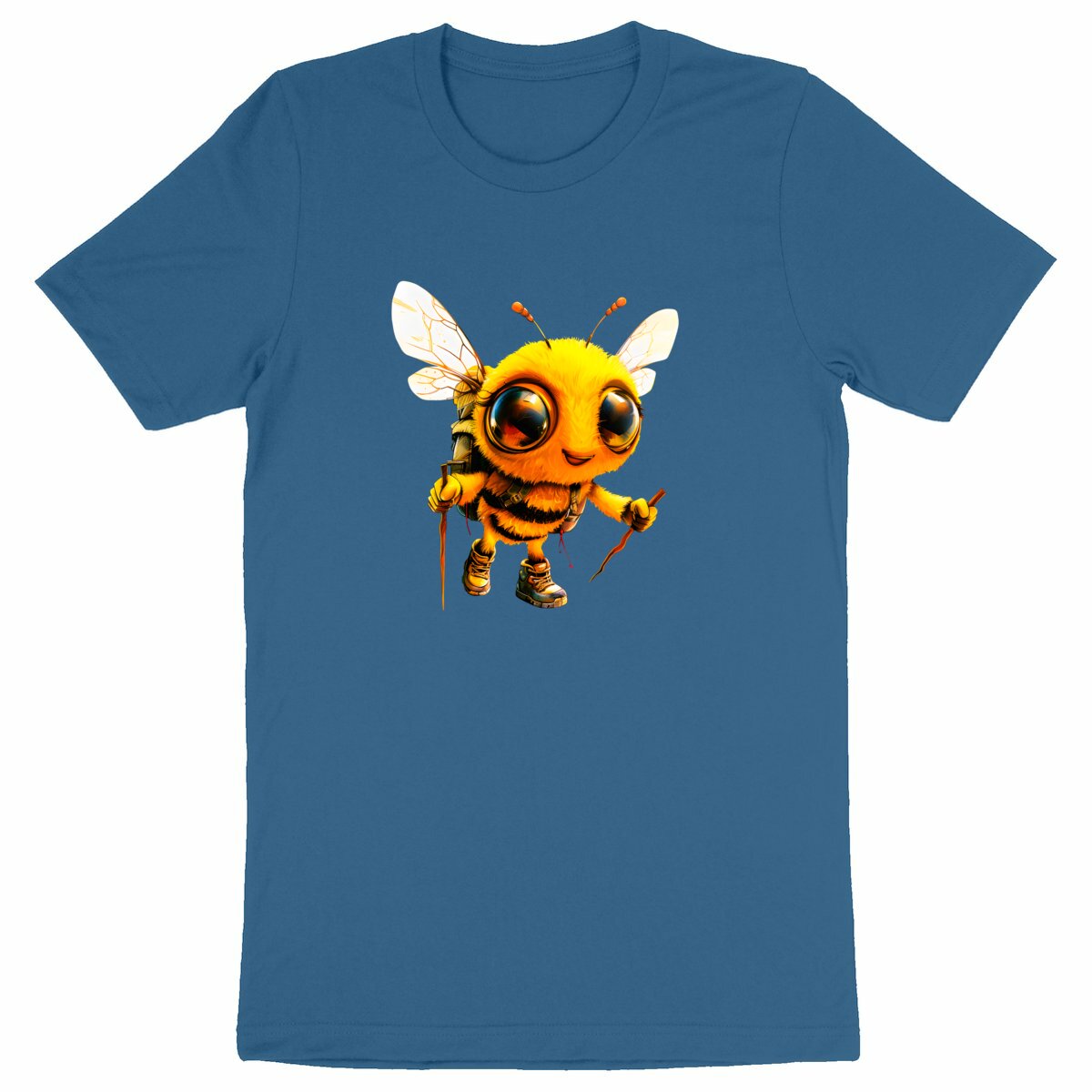 Hiking Bee 2 Front T-shirt Homme à Col Rond