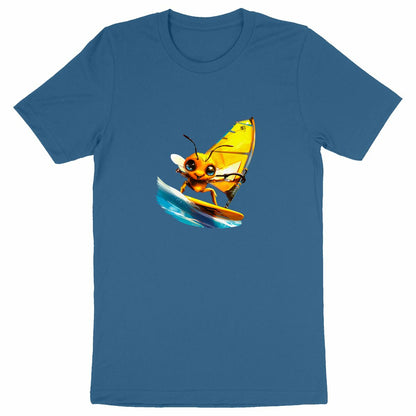 Windsurfing Bee Front T-shirt Homme à Col Rond