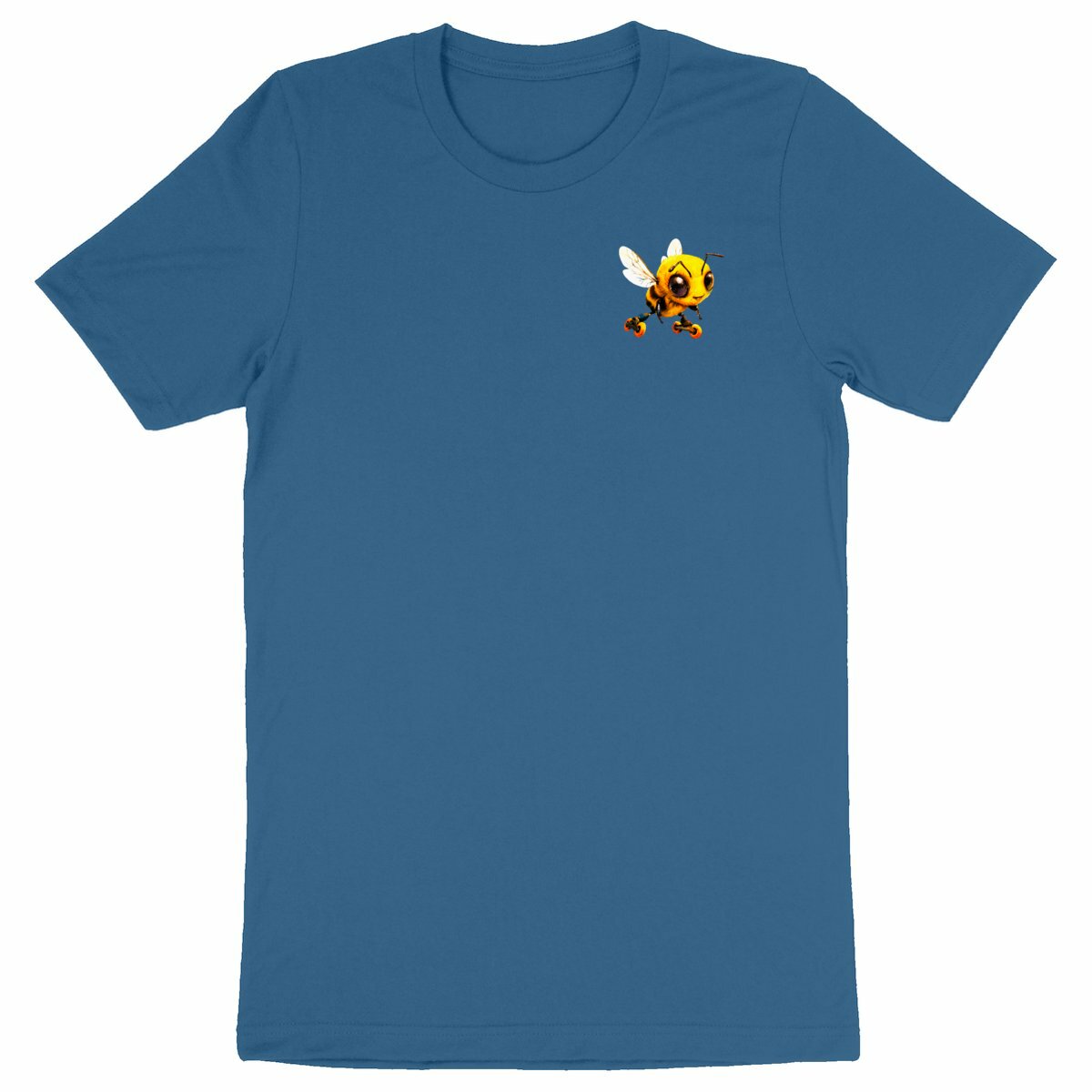 Rollerblading Bee Logo T-shirt Homme à Col Rond