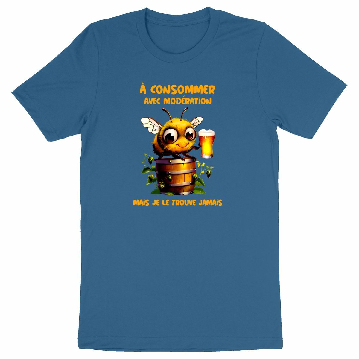 T-shirt Homme Abeille Bière Barrique