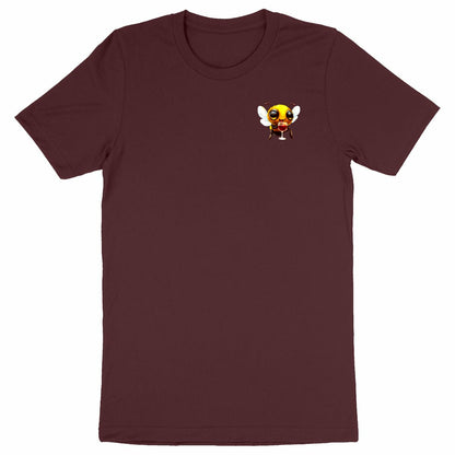 Bee Drinking Wine 1 Logo T-shirt Homme à Col Rond