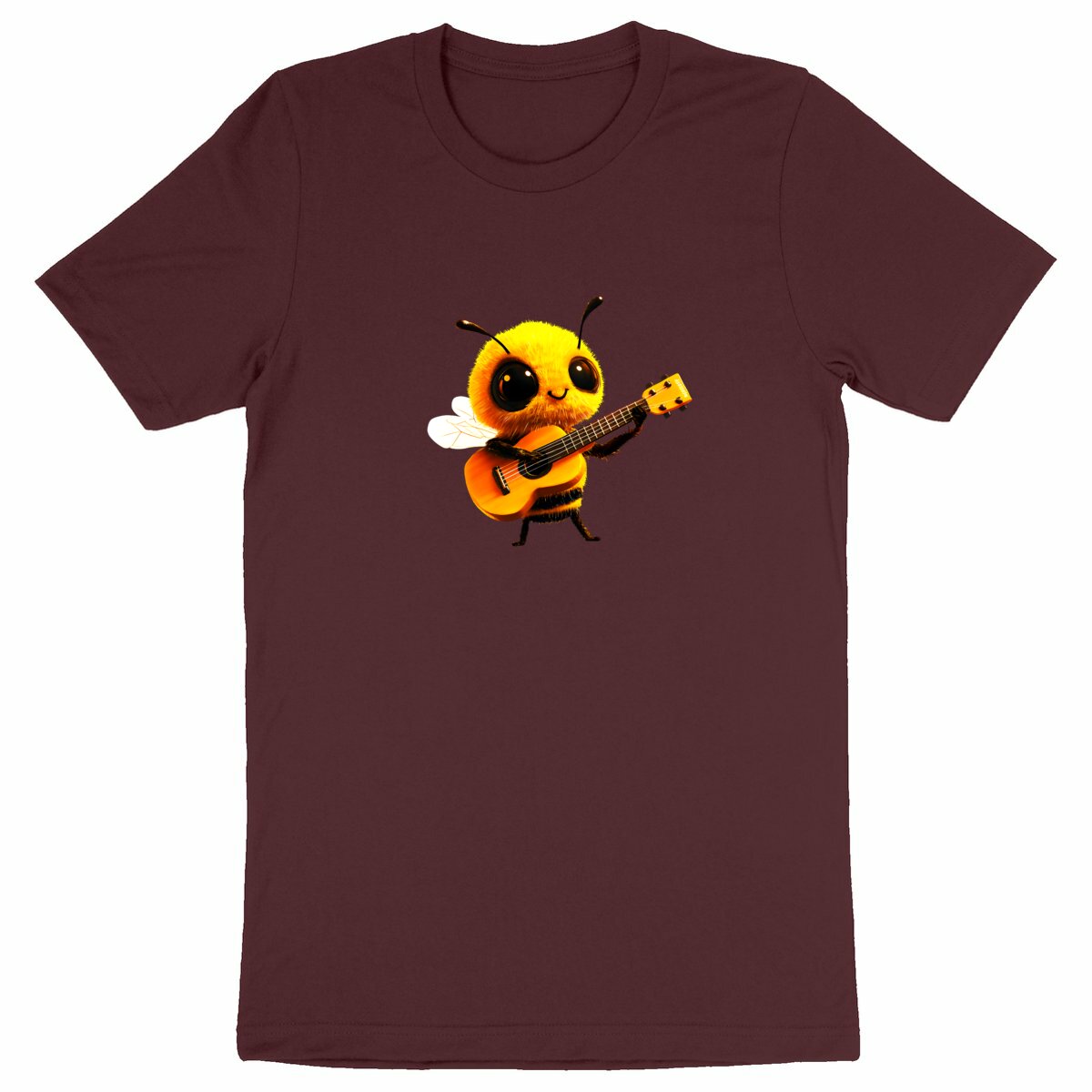 Guitar Bee 1 Front T-shirt Homme à Col Rond