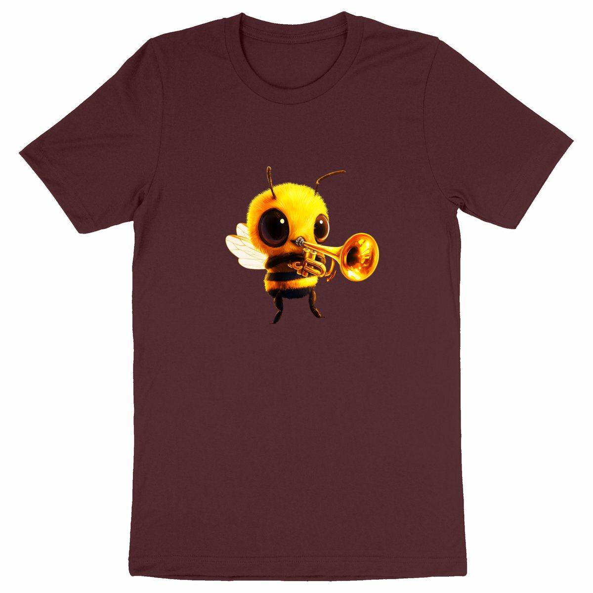 Trumpet Bee 1 Front T-shirt Homme à Col Rond