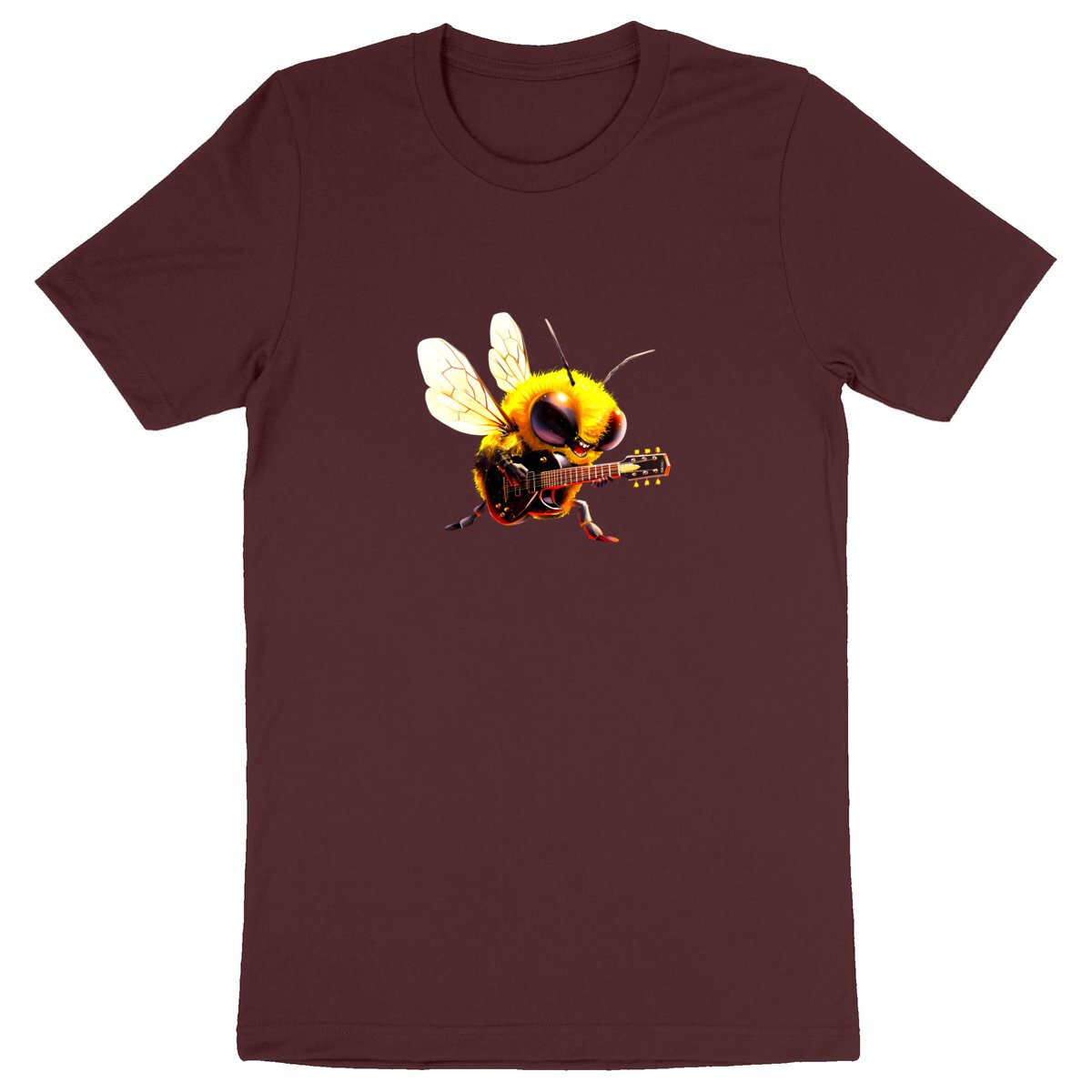 Guitar Bee 2 Front T-shirt Homme à Col Rond