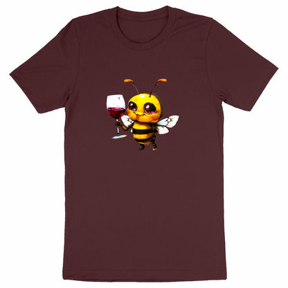 Bee Drinking Wine Front