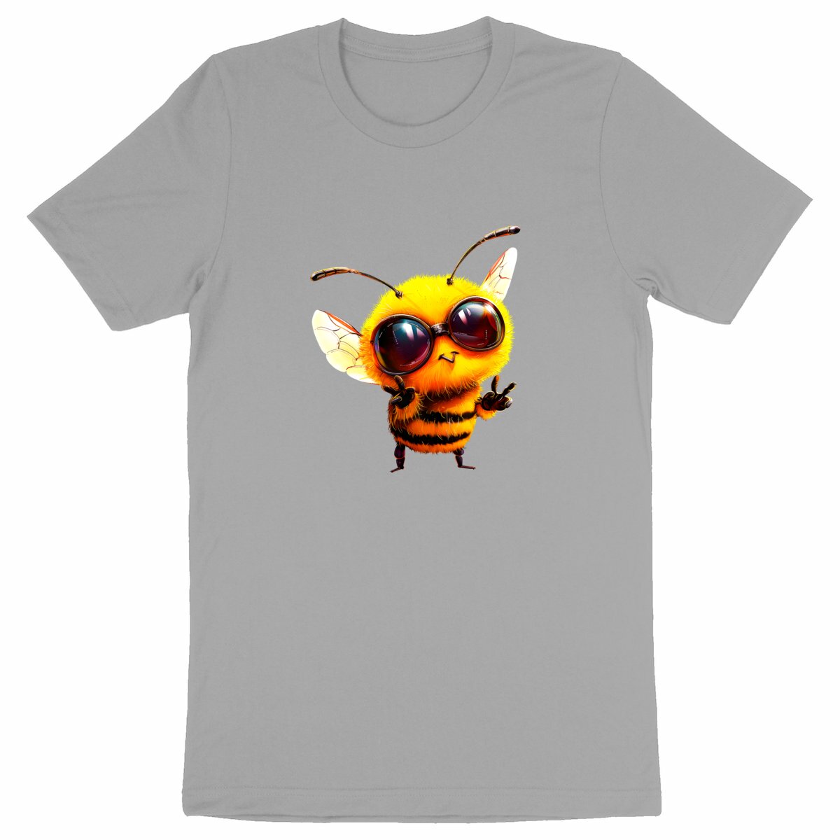 Cool Bee 1 Front T-shirt Homme à Col Rond