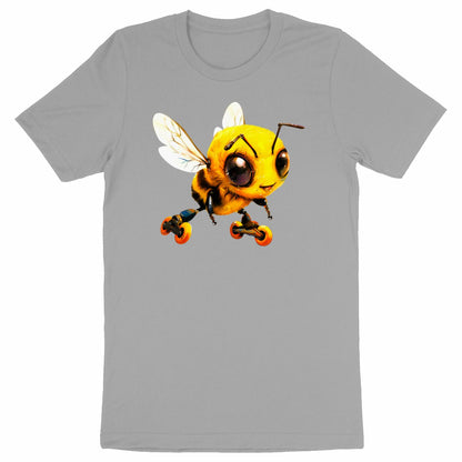 Rollerblading Bee Front T-shirt Homme à Col Rond