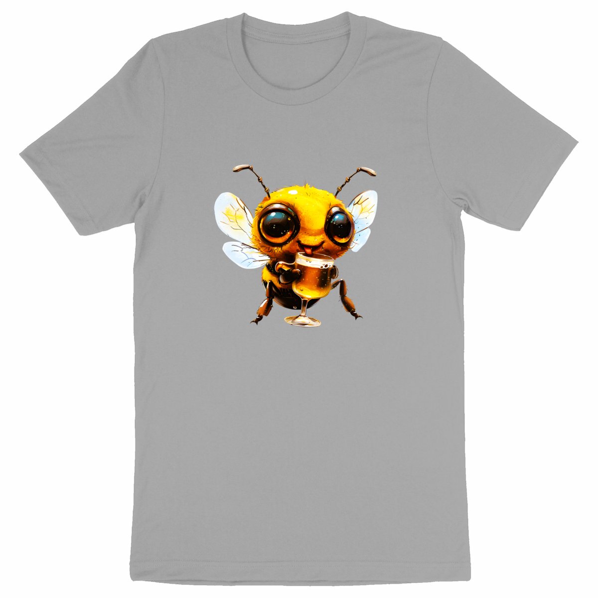 Bee Drinking Beer Front