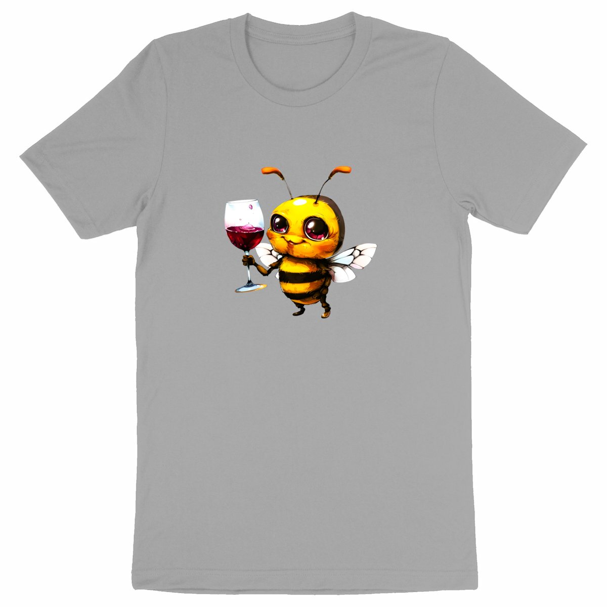 Bee Drinking Wine Front