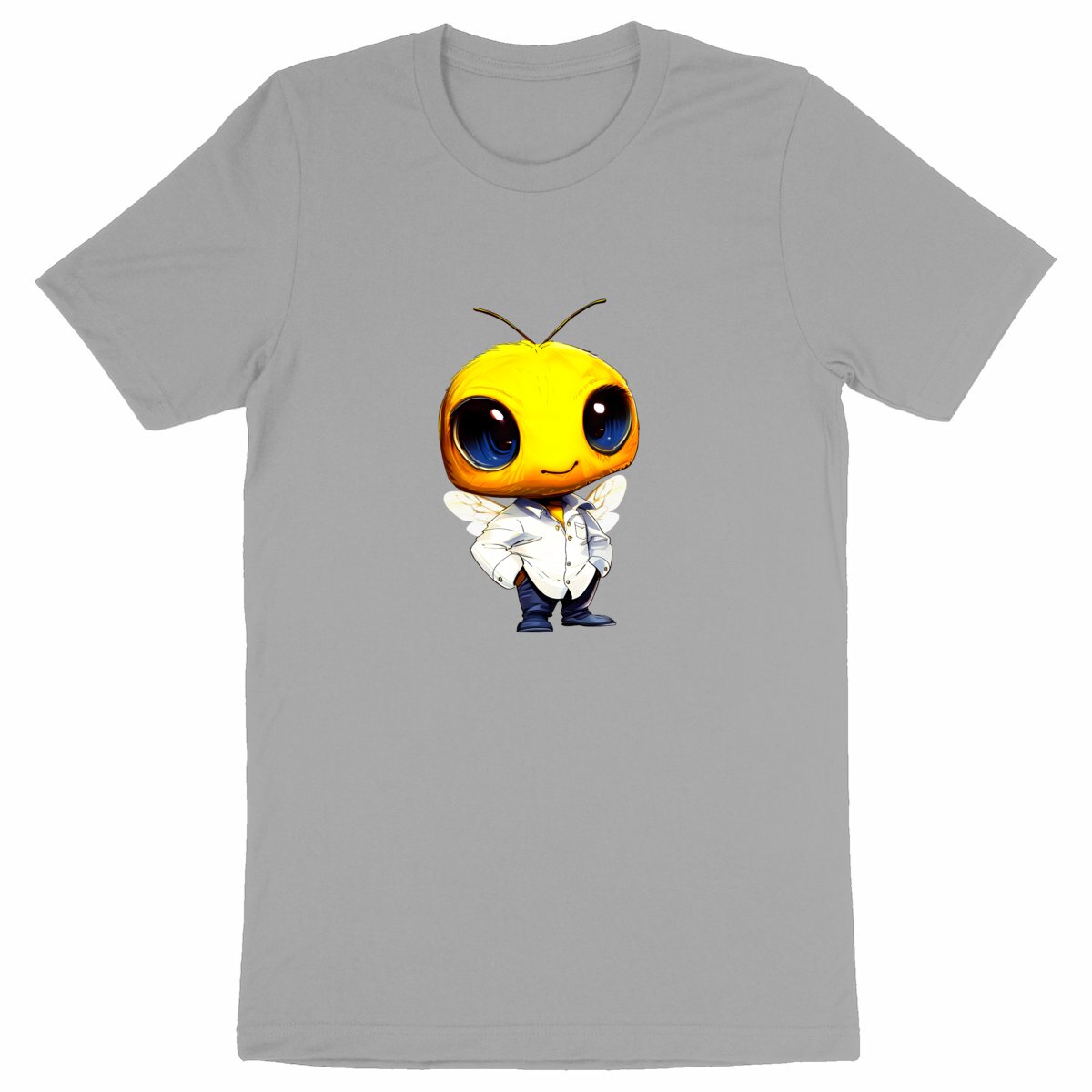 Dressed Up Bee 3 Front T-shirt Homme à Col Rond