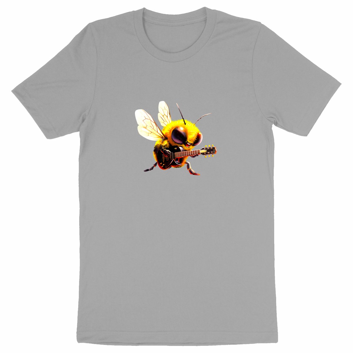 Guitar Bee 2 Front T-shirt Homme à Col Rond