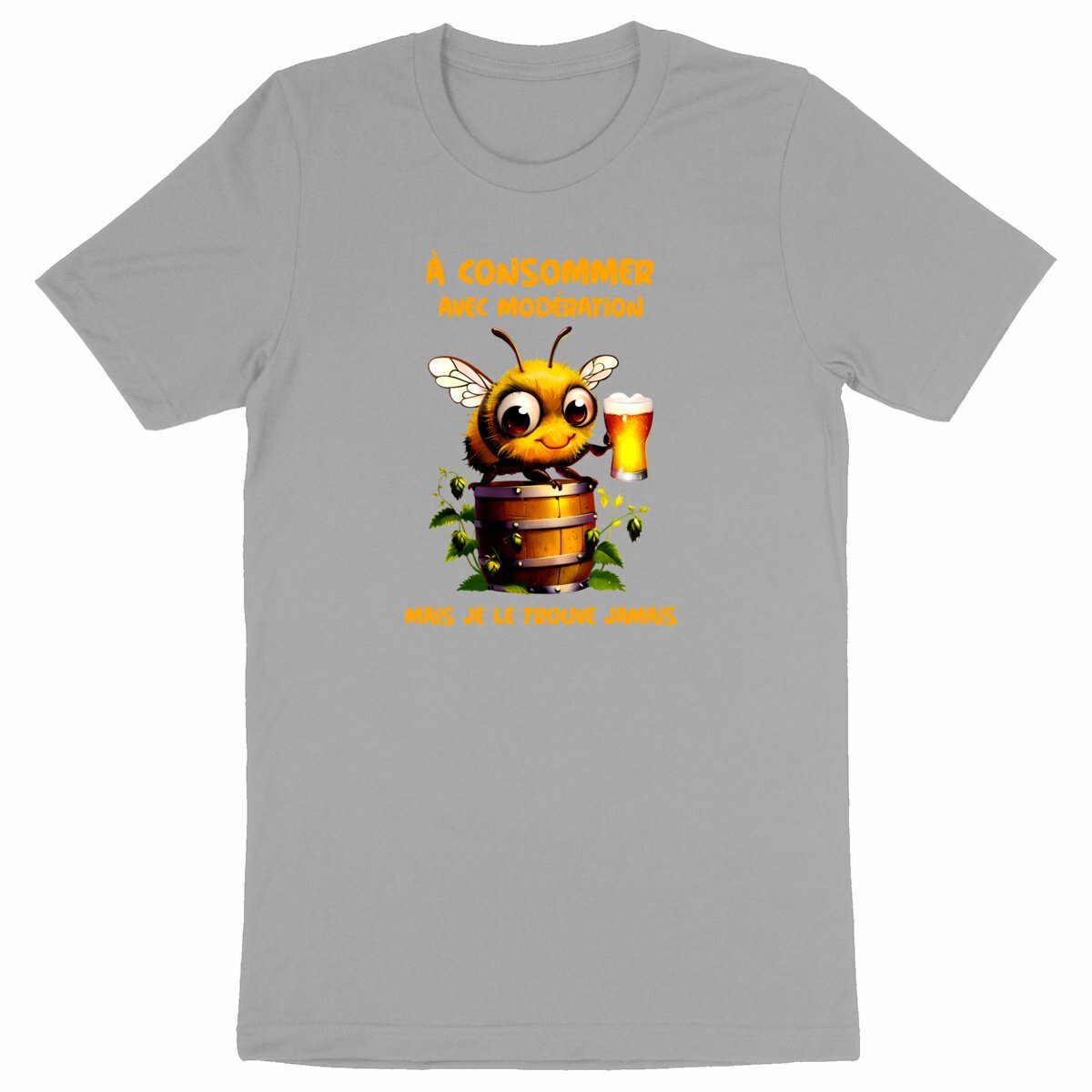 T-shirt Homme Abeille Bière Barrique