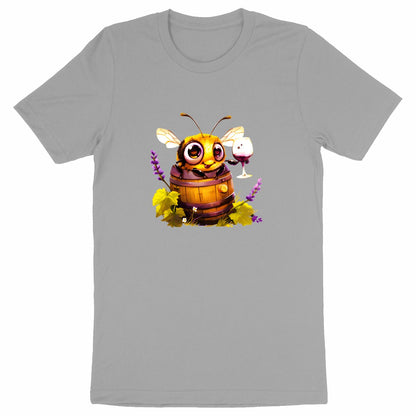 Bee Drinking Wine 3 Front T-shirt Homme à Col Rond