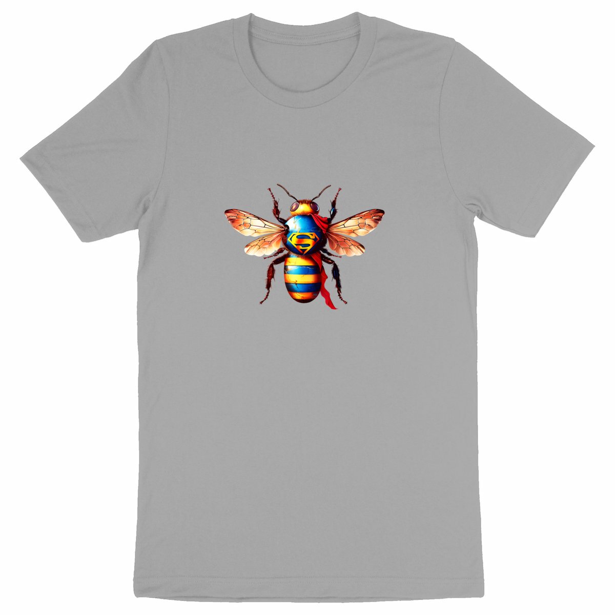 Super Man Bee Front T-shirt Homme à Col Rond