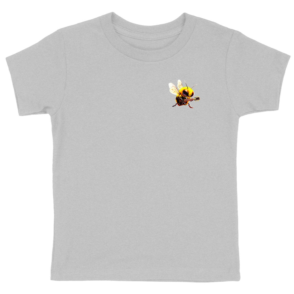 Guitar Bee 2 Logo T-shirt Enfant à Col Rond