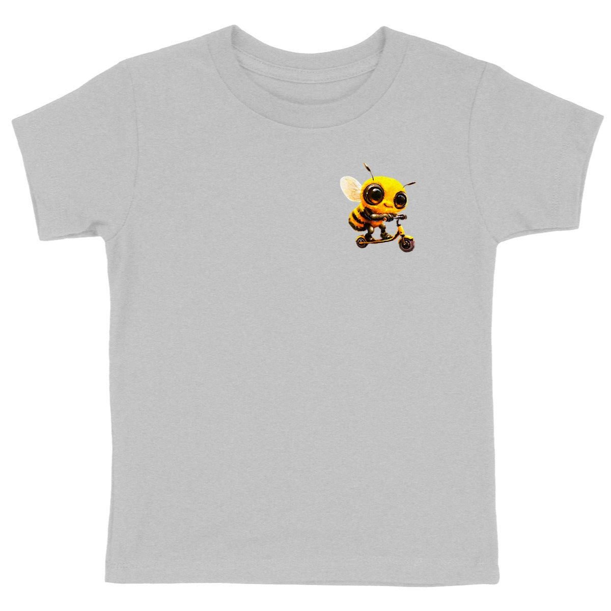 Scootering Bee Logo T-shirt Enfant à Col Rond