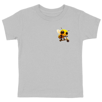 Scootering Bee Logo T-shirt Enfant à Col Rond