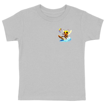 Kitesurfing Bee Logo T-shirt Enfant à Col Rond