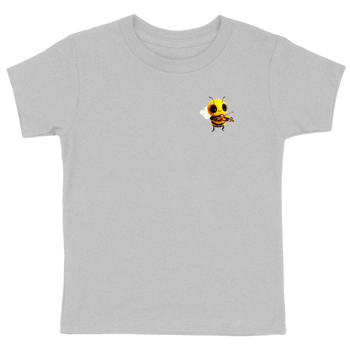 Violin Bee 1 Logo T-shirt Enfant à Col Rond