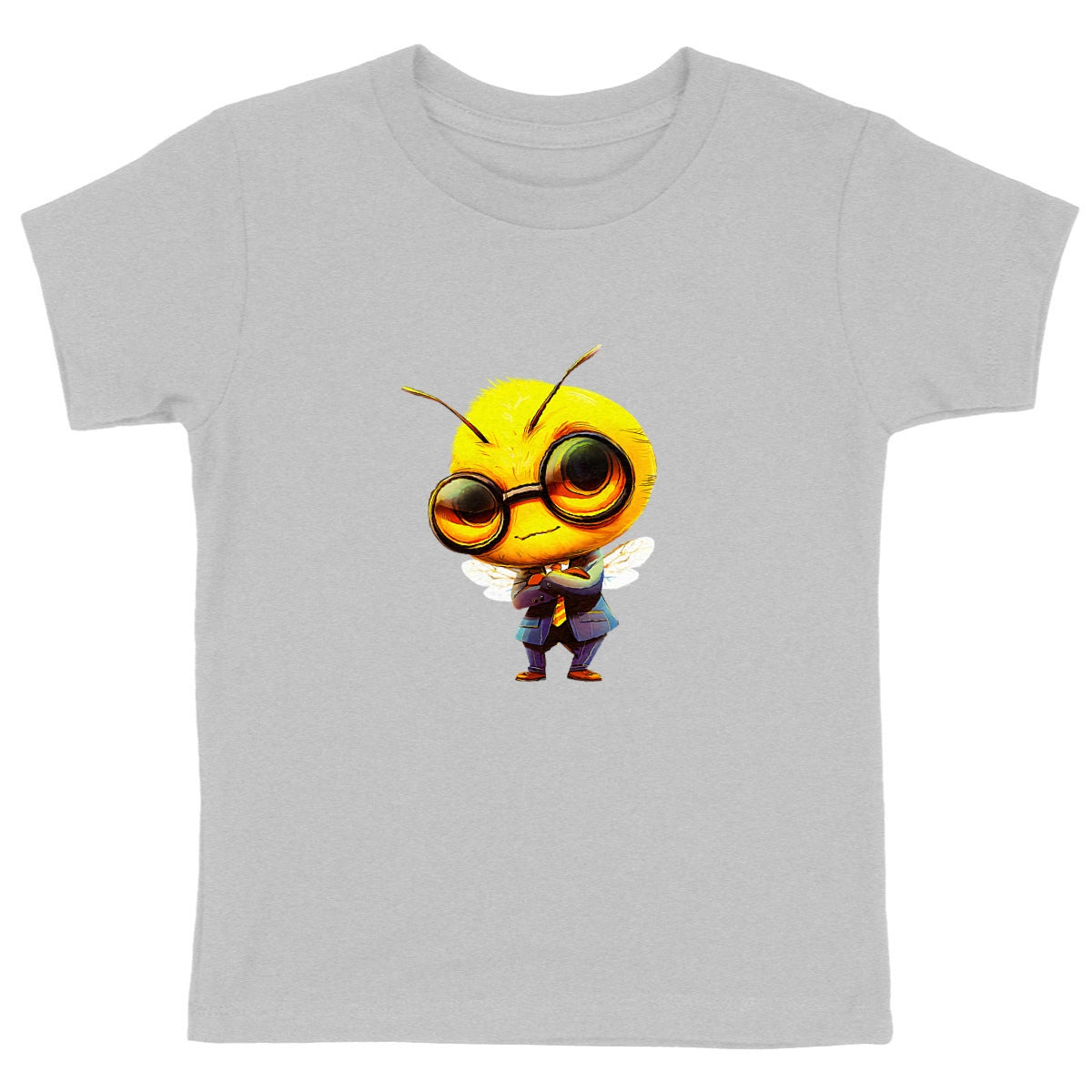 Dressed Up Bee 1 Front T-shirt Enfant à Col Rond