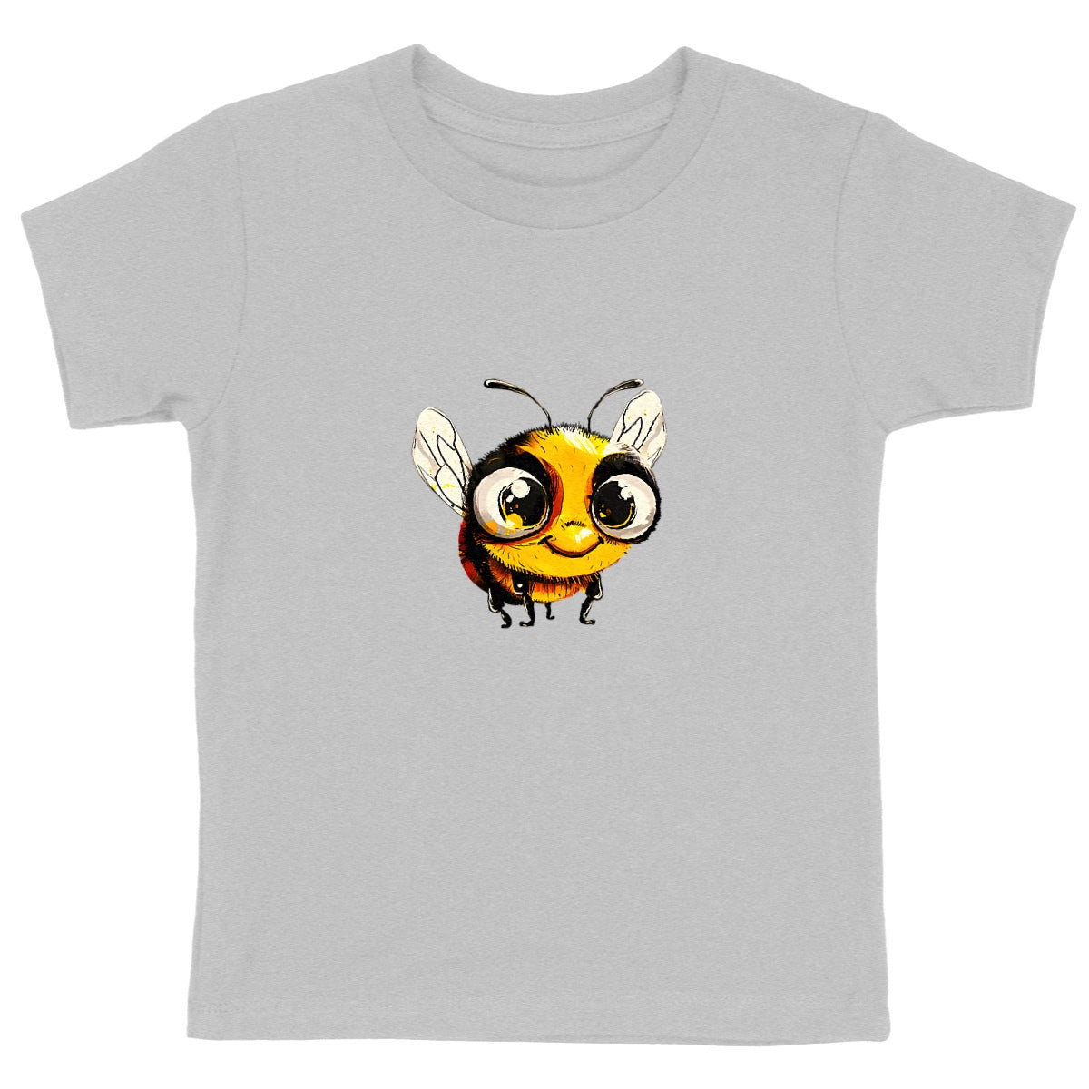 Cute Bee 2 Front T-shirt Enfant à Col Rond