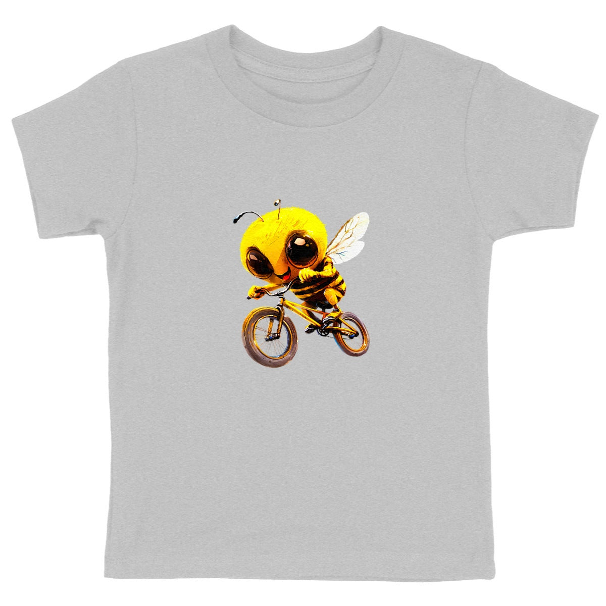 Biking Bee Front T-shirt Enfant à Col Rond