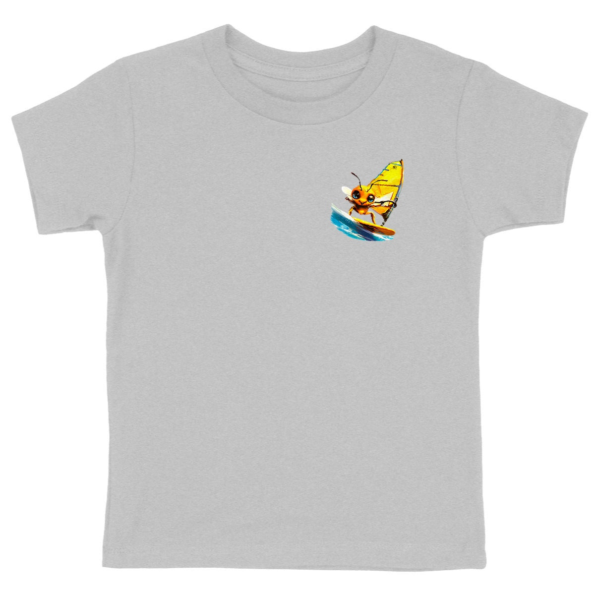 Windsurfing Bee Logo T-shirt Enfant à Col Rond