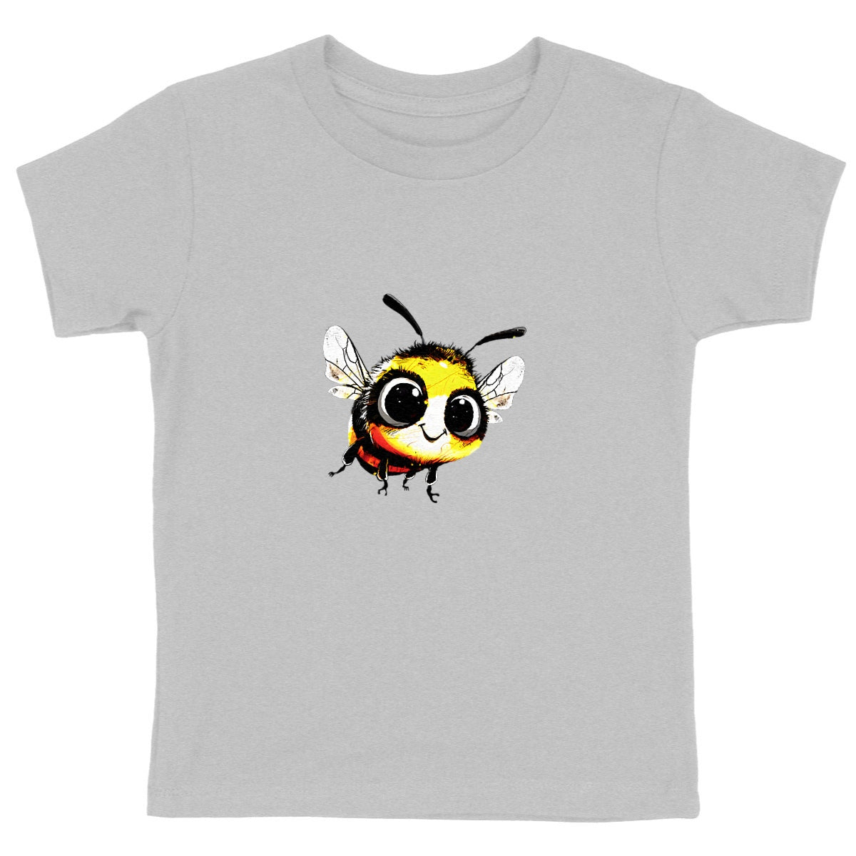 Cute Bee 1 Front T-shirt Enfant à Col Rond