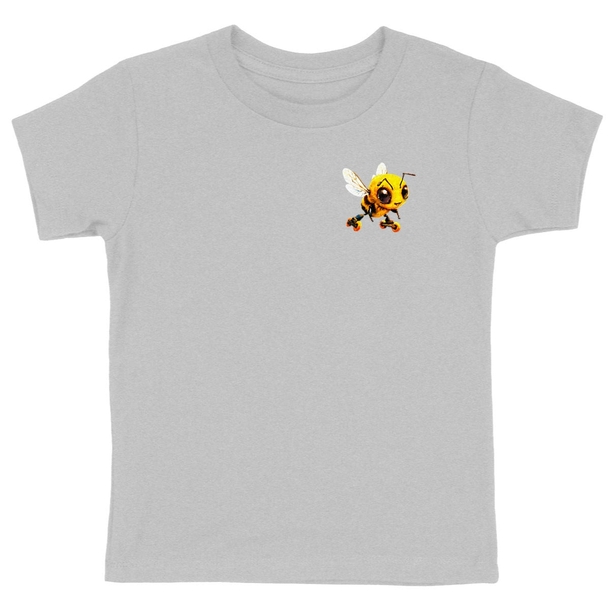 Rollerblading Bee Logo T-shirt Enfant à Col Rond