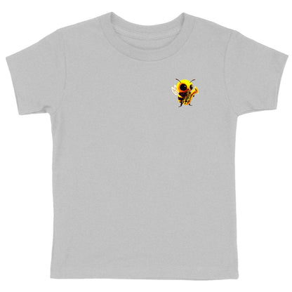 Saxophone Bee 1 Logo T-shirt Enfant à Col Rond