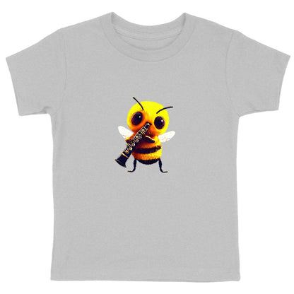 Clarinet Bee 1 Front T-shirt Enfant à Col Rond