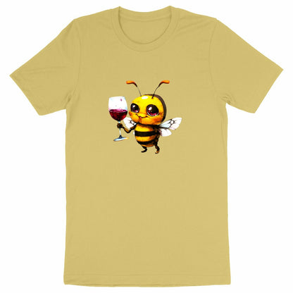 Bee Drinking Wine Front