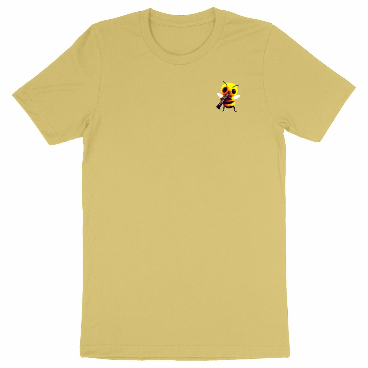 Clarinet Bee 1 Logo T-shirt Homme à Col Rond