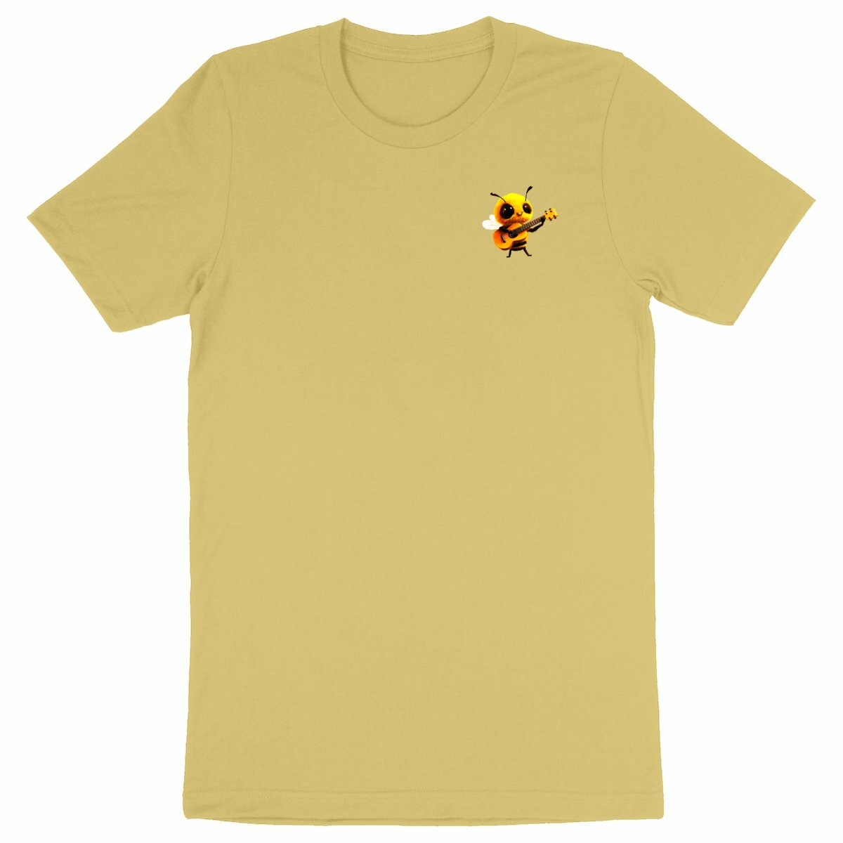 Guitar Bee 1 Logo T-shirt Homme à Col Rond