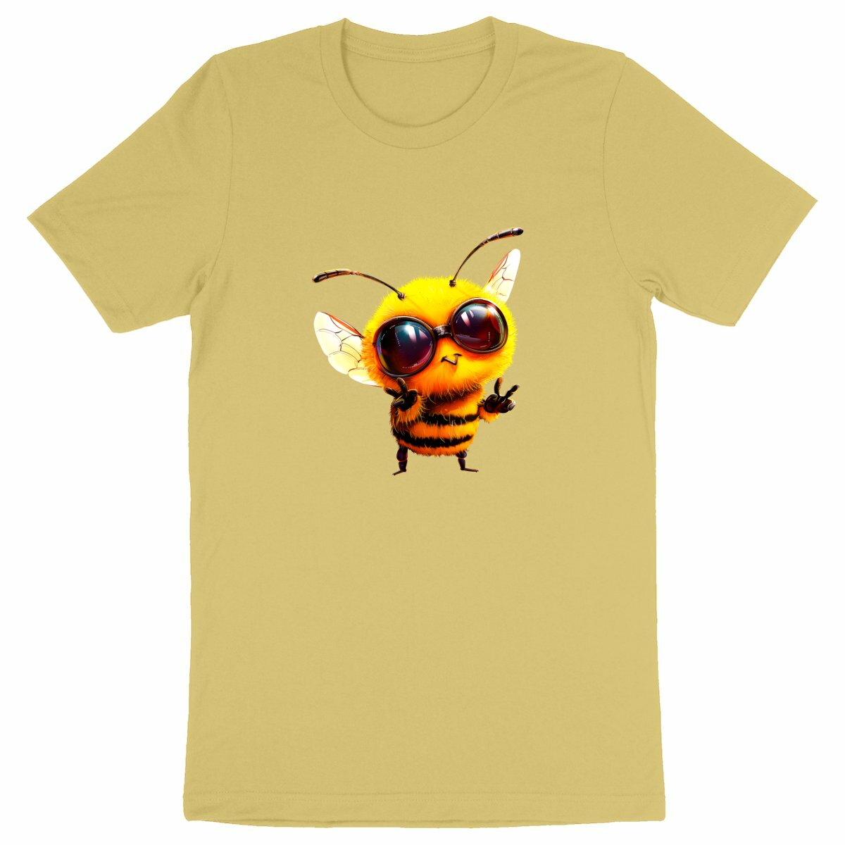 Cool Bee 1 Front T-shirt Homme à Col Rond