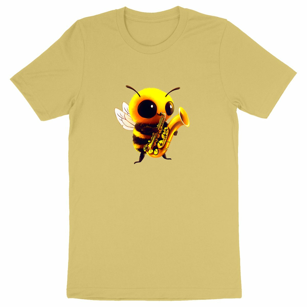 Saxophone Bee 1 Front T-shirt Homme à Col Rond