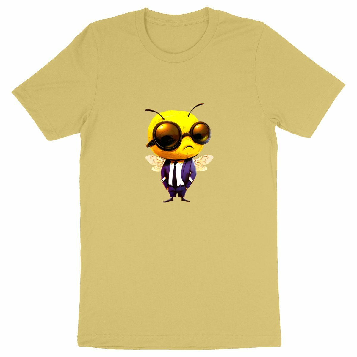 Dressed Up Bee 2 Front T-shirt Homme à Col Rond