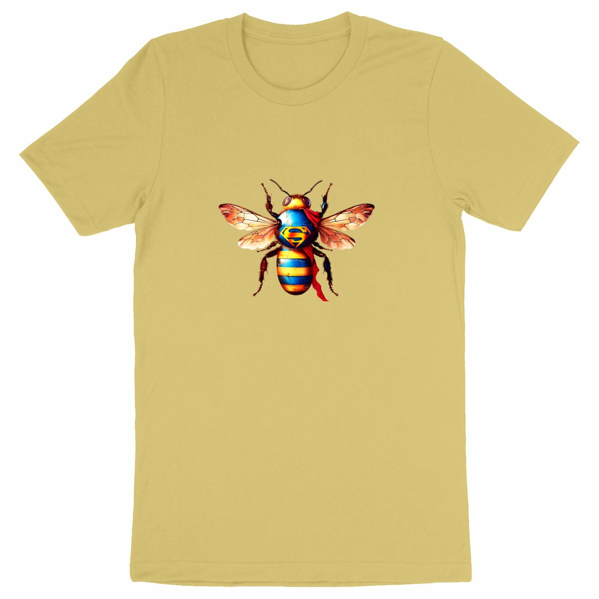 Super Man Bee Front T-shirt Homme à Col Rond