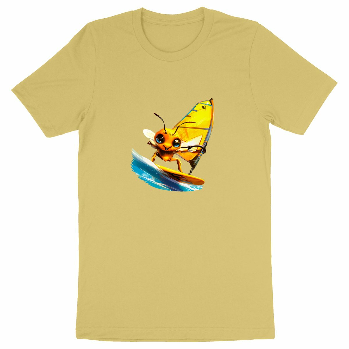 Windsurfing Bee Front T-shirt Homme à Col Rond