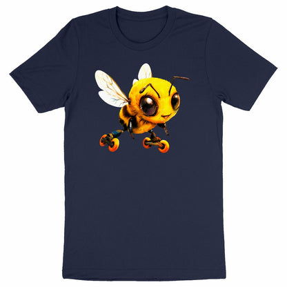 Rollerblading Bee Front T-shirt Homme à Col Rond